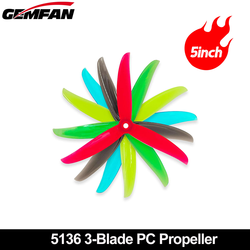 Fpv Drone Propeller - Gemfan VANOVER 5136 3 ブレード PC