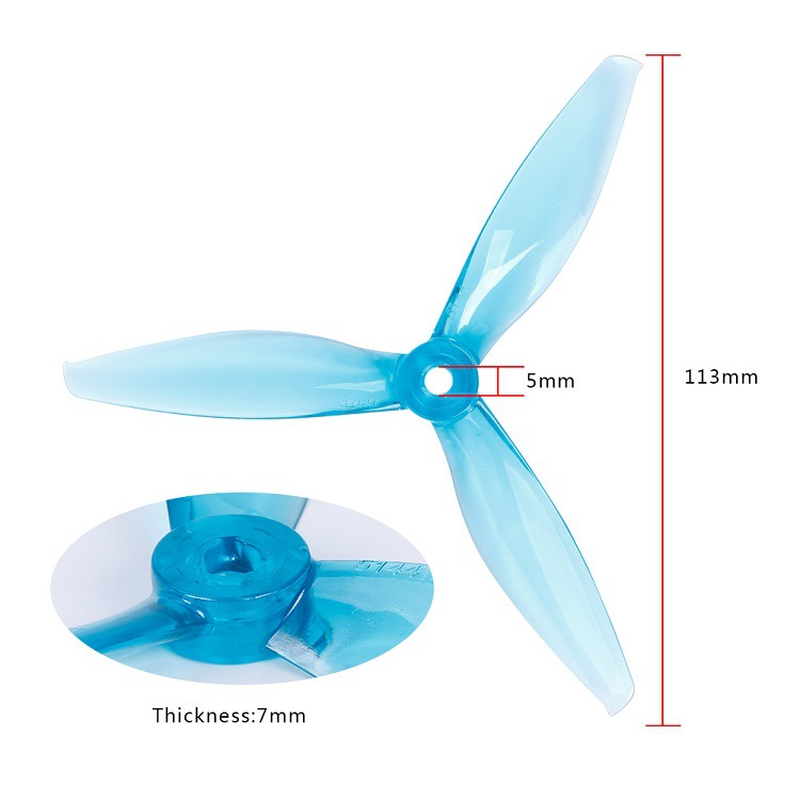 GEMFAN Freestyle 5144 5.1インチ 3 - Fpv Drone Propeller のレビューと価格